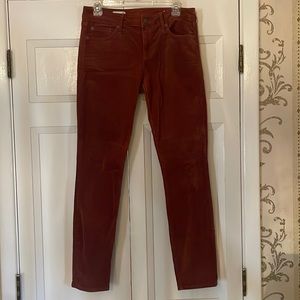 Gap Maroon Corduroy Skinny Jeans